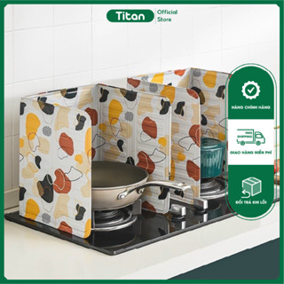 Tấm Nhôm Chắn Gió Bếp Ga Chống Bắn Dầu Mỡ Loại Họa Tiết - Tấm Chắn Dầu Mỡ Cho Bếp Ga