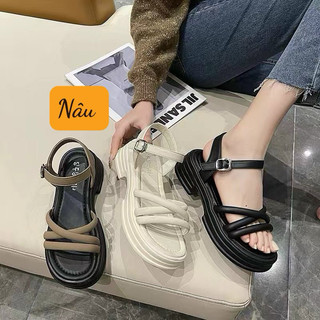 Sandan nữ quai đan mới nâng đế 5 phân
