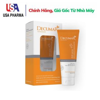 Sữa rửa mặt dạng Gel Decumar Clean Advanced giảm nhờn cho da mụn hiệu quả - Tuýp 50g, 100g
