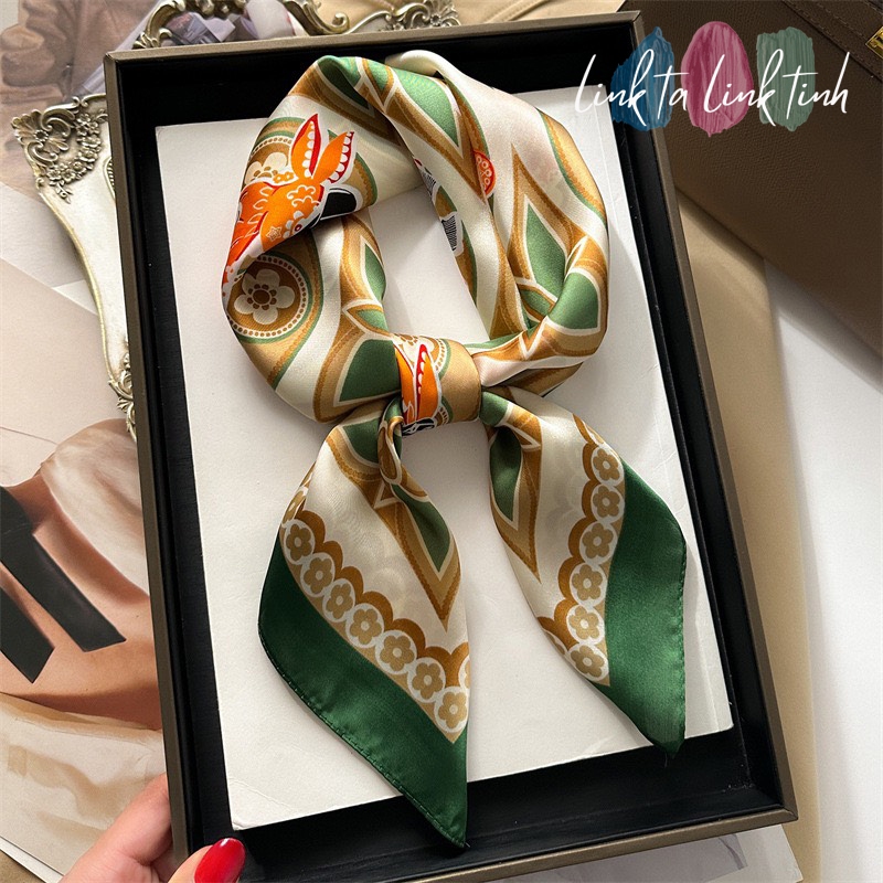 khăn 70x70 CAO CẤP - khăn lụa 70x70 choàng cổ nam nữ - khăn quàng cổ 70 Nam Nữ