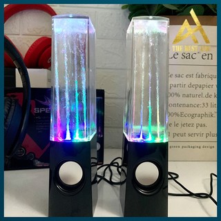 Loa Máy Vi Tính PC Laptop Đèn LED 7 Màu 3D Phun Nước Theo Điệu Nhạc  2.0 Cao Cấp - Loa nghe Nhạc Để Bàn Có Dây Mini