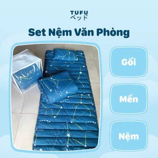 Nệm văn phòng - set 3 món nệm, mền, gối - kèm túi cất gấp gọn tiện lợi
