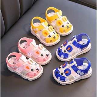 Dép tập đi cho bé - giày sandal tập đi cao su dẻo siêu mềm cho bé