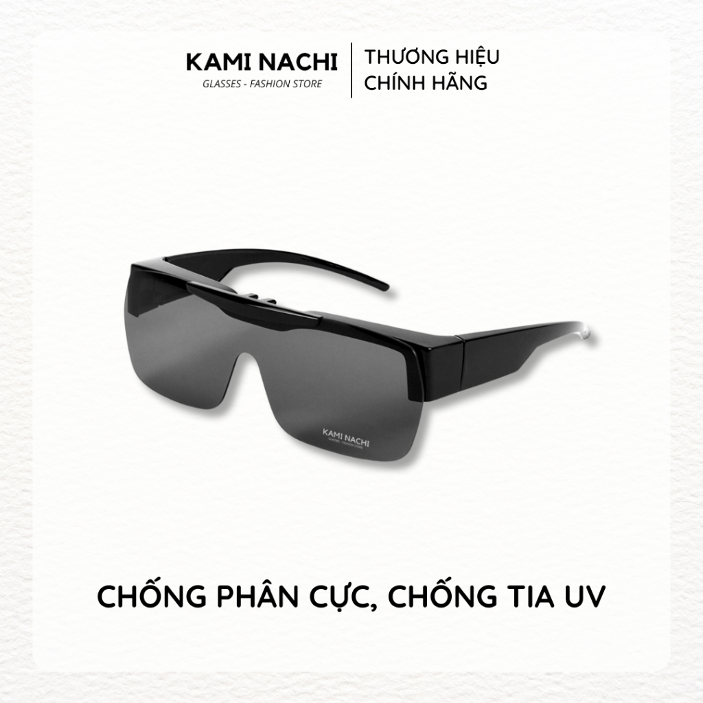 Gọng kính Shield Glasses chống phân cực, chống tia UV, có thể lật lên KAMI NACHI T8805