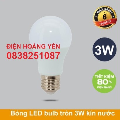 Đèn Led nấm 3w - Trắng. Vàng