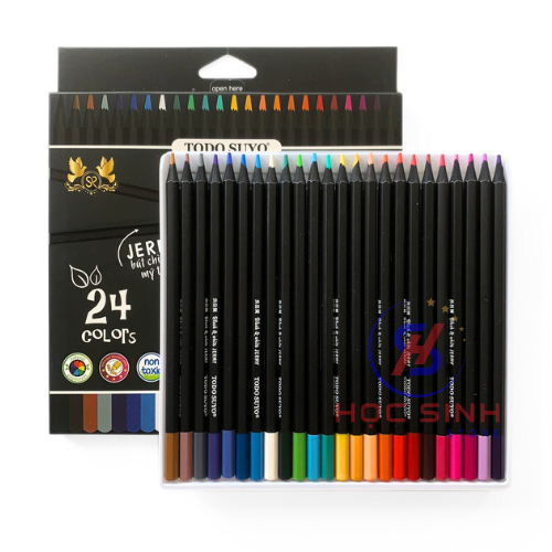 Hộp 12/24 Bút Chì Màu Mỹ Thuật Jermy Hiệu Todo Suyo Cao Cấp