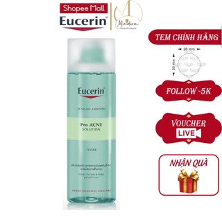 Nước cân bằng eucerin pro acne toner giúp se khít lỗ chân lông & giảm mụn dành cho da mụn 200ml