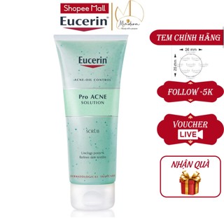 Tẩy tế bào chết eucerin pro acne scrub giúp ngăn ngừa mụn cho da dầu mụn 100ml