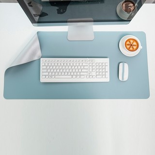 Tấm lót bàn làm việc bằng da 90x45cm, miếng lót chuột, bàn phím cỡ lớn chống thấm nước, dùng mặt, Xanh, Nâu, Đen