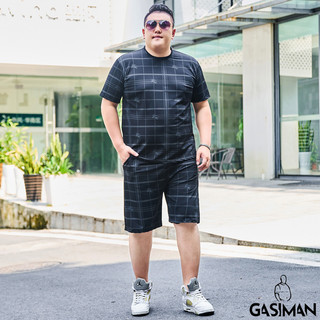 Đồ Bộ BIGSIZE (80kg - 150kg) Tay Ngắn Monogram Màu Đen Con Ngựa, Size Siêu To, Thoải Mái, Chuẩn Phom Bigsize - GASIMAN