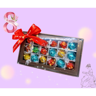 Kẹo socola Lindt Lindor tổng hợp đựng trong hộp quà tặng xinh xắn