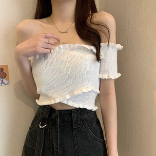 áo hở vai chéo mặc 2 kiểu trẽ vai, lệch vai trending
