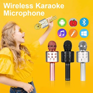 Mic Hát Karaoke Cầm Tay Không Dây - Micro Karaoke Bluetooth mini di động áp dụng cho nhiều thiết bị điện tử cao cấp