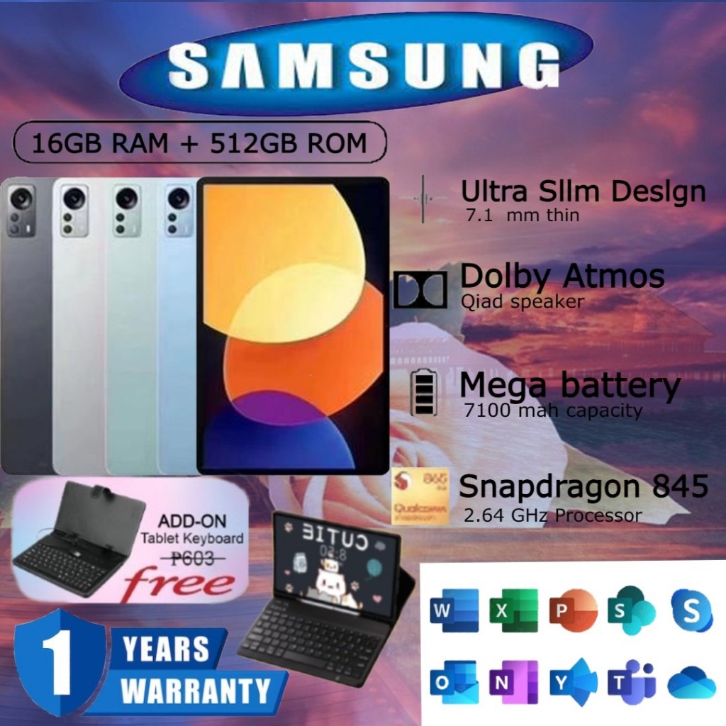 BÁN HÀNG HÀNG ĐẦU Samsung Galaxy Tab S 12Inch 2023 Android 12.0 12GB + 512GB Máy tính bảng thông minh Dual SIM 4G | BigBuy360 - bigbuy360.vn