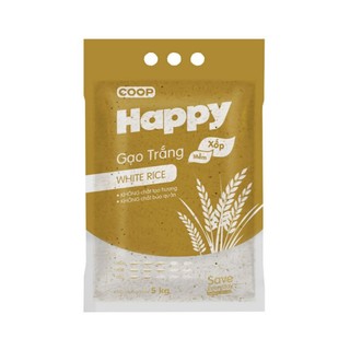 Gạo trắng xốp mềm Coop Happy 5kg