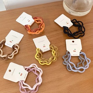 Set 3 thun cột tóc màu pastel