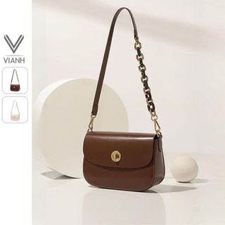 Túi Đeo Chéo Nữ Đi Tiệc Nucelle ViAnh Store Thời Trang Da Thật Đi làm Đi Chơi 110368AA