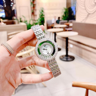 Đồng nồ nữ royal crown 3628 máy quartz dây kim loại siz 32mm trắng silver full box