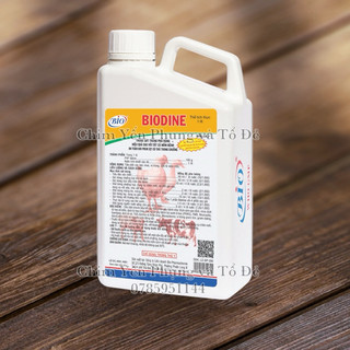 BIODINE (can 1 lít) – sát trùng/diệt vi khuẩn chuồng nuôi, trang trại..