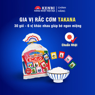 Túi gia vị rắc cơm Tanaka Furikake 6 vị cho bé ăn dặm nội địa Nhật