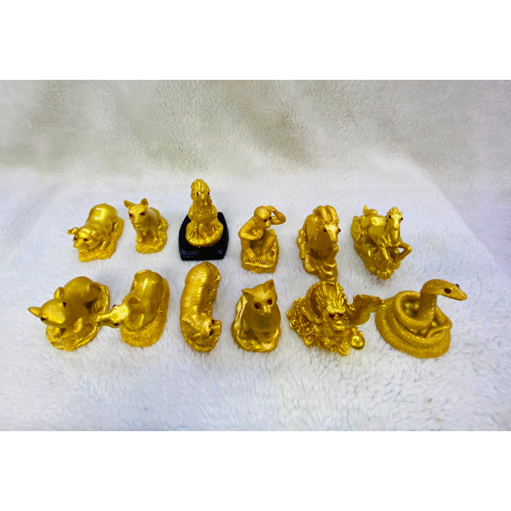 TƯỢNG 12 CON GIÁP NHỦ VÀNG