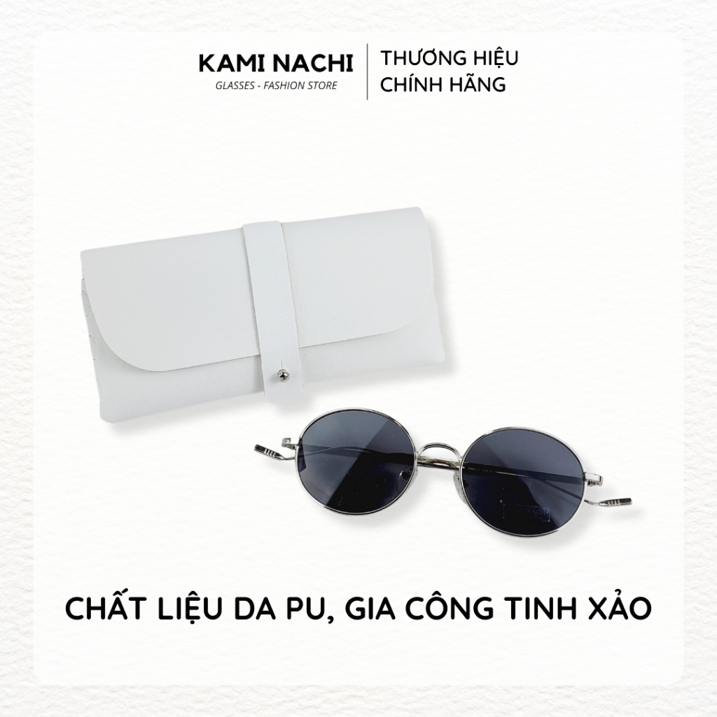 Ví da thủ công KAMI NACHI đựng mắt kính, điện thoại, tiền và thẻ các loại, có nhiều màu