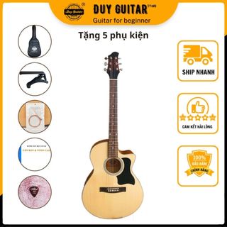 Đàn guitar acosutic DVE70 màu gỗ tự nhiên tặng kèm phụ kiện