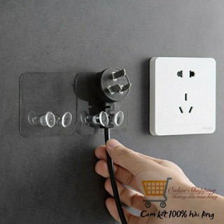 Móc dán tường treo phích cắm đa chức năng