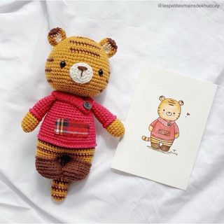 Bé hổ len handmade