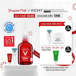 Bộ sản phẩm phục hồi da và cải thiện, ngăn ngừa thâm nám đốm nâu Vichy Liftactiv B3 Dark Spots Serum