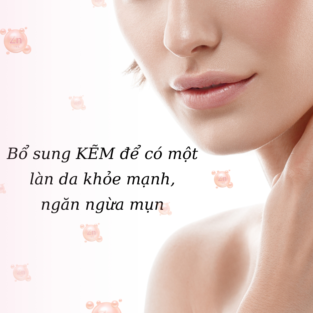 Viên uống VTM bổ sung Kẽm, Vitamin C, Vitatmin E, Glutathione, Collagen, Biotin hỗ trợ chăm sóc sắc đẹp
