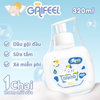 Sữa tắm GAIFEEL Sữa thơm sữa tắm Gel Sữa tắm cho bé hương sữa cho bé 320ml
