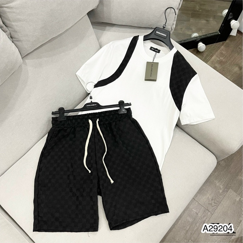 Bộ Thể Thao BBR Cộc Tay Chất Cotton Dày Dặn Full Box- Set Cộc Tay Nam Siêu Rẻ Chất Co Giãn Thoáng Mát