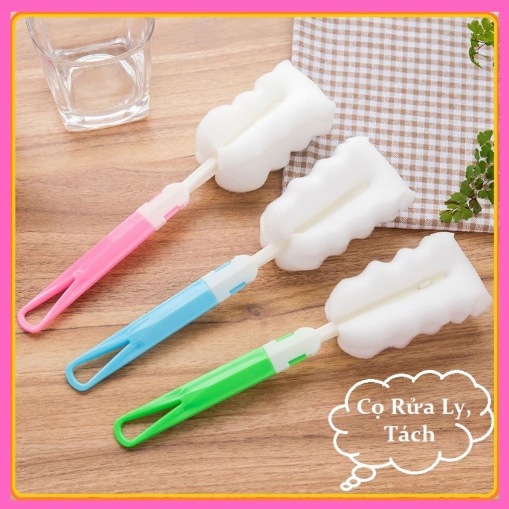 DỤNG CỤ RỬA LY TÁCH VÀ BÌNH NƯỚC BỌT BIỂN