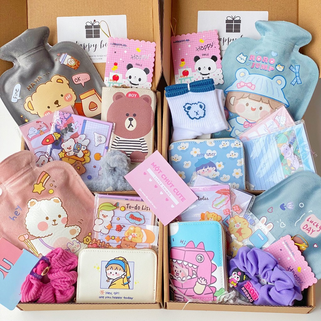 Set quà tặng 8/3 Túi chườm, phụ kiện cho nữ, bạn gái tặng ngày lễ, kỉ niệm, sinh nhật, valentine