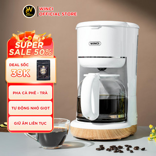 Máy pha cà phê và pha trà tự động winci cm9413, dung tích 1.5l, bảo hành 2 năm.