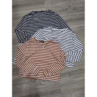Áo kẻ croptop hàng đẹp