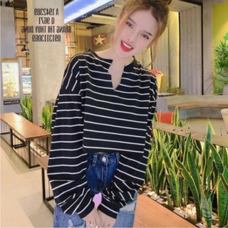 Áo kẻ croptop hàng đẹp