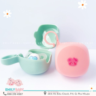 Hộp đựng ty giả nhựa màu Pastel xanh, hồng có móc treo