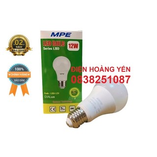 BÓNG LED 3W 5W 9W 12W 15W MPE TRẮNG,VÀNG