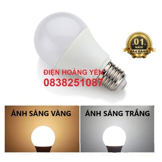 Bóng đèn LED 3w, 5w, 7w cao cấp tiết kiệm điện, vỏ nhựa mika cực bền, tuổi thọ cao