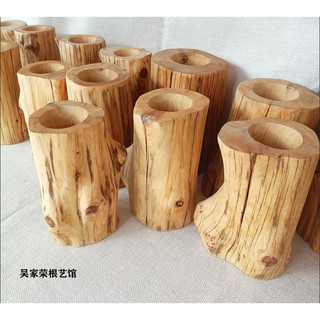 Bình cắm hoa bằng gỗ tự nhiên đường kính 11-12cm dùng để đồ, trang trí decor