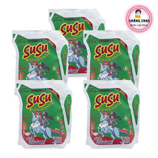 Túi sữa su su lúa mạch- dâu - cam 110ml