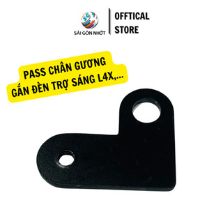 Pat đèn trợ sáng l4x gắn chân gương chữ l