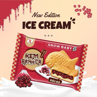  Kem Bánh Cá Đậu Đỏ 