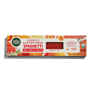  MÌ Ý SPAGHETTI ĐẬU LĂNG ĐỎ HỮU CƠ Whole Foods Market Organic Red Lentil Gluten Free Spaghetti 227g  8oz  