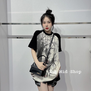 [Rẻ Vô Địch] Áo cotton khô 3158 form rộng tay lỡ dáng giấu quần - Áo Thun Môi Rừng Cây