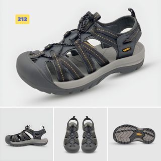 Giày sandal nam bít mũi vento sd08003g có big size 44