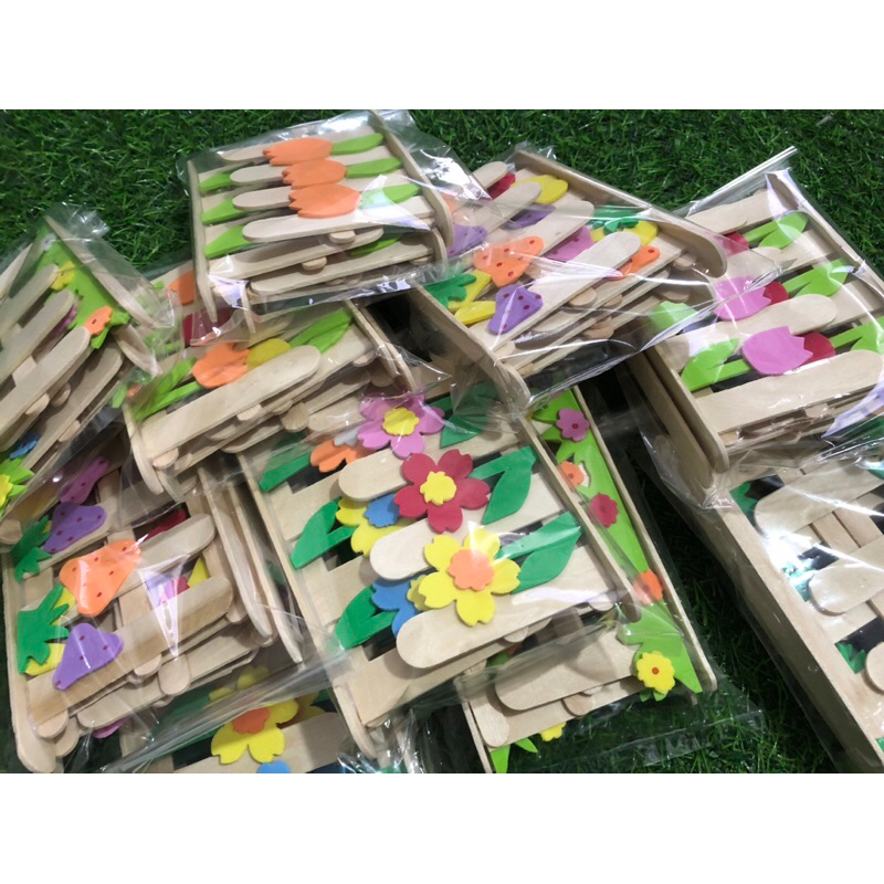 Hàng rào làm từ que gỗ, stem ,hanmade,đồ dùng tự làm