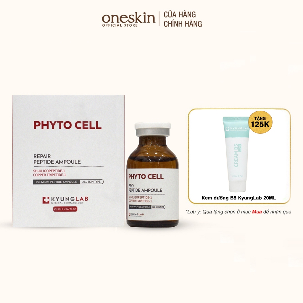 Tế bào gốc KyungLab Phyto Cell Peptide Ampoule phục hồi tái sinh làn da 20ML